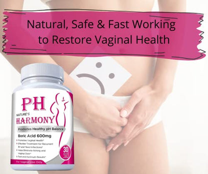 N'More Harmony 600MG Vaginal Suppositories Yeast Infection + 1 Suppository Applicator BV