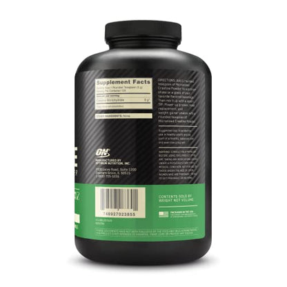Optimum Nutrition Micronized Creatine Monohydrate Powder, Unflavored, Keto Friendly