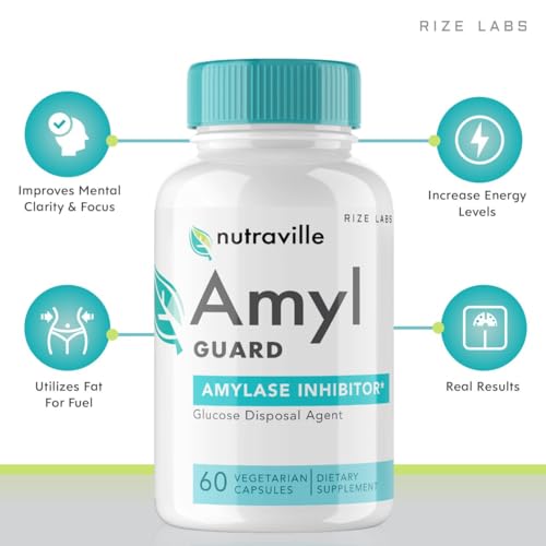 rize labs (2 Pack Nutraville Amyl Guard Dietary Supplement, Nutraville Amyl Guard Weight