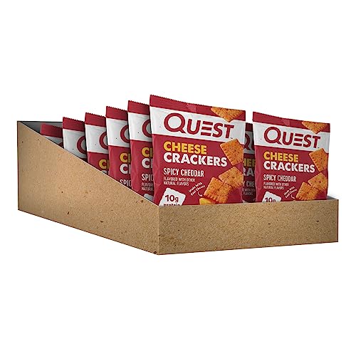 Quest Nutrition Cheese Crackers, Spicy Cheddar Blast, 10g of Protein, Low Carb