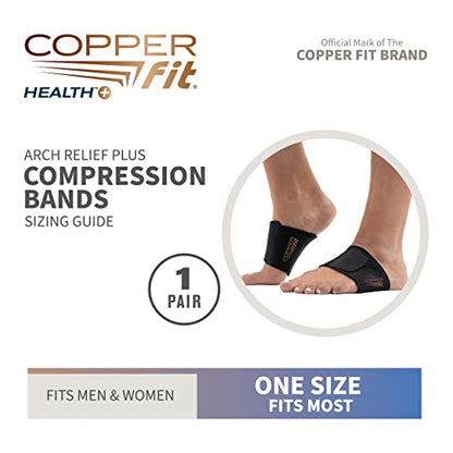 Copper Fit Health Unisex Arch Relief Plus with Built-In Orthotic (Pack of 12)