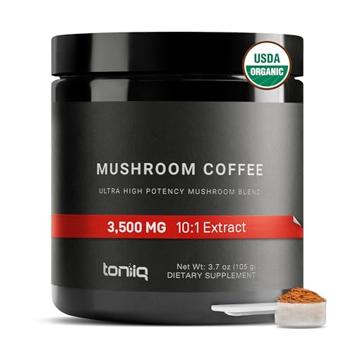 Ultra Concentrated Organic Mushroom Coffee 3,500mg 10:1 Extract - Colombian Sourced 