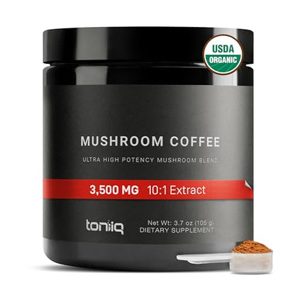 Ultra Concentrated Organic Mushroom Coffee 3,500mg 10:1 Extract - Colombian Sourced 