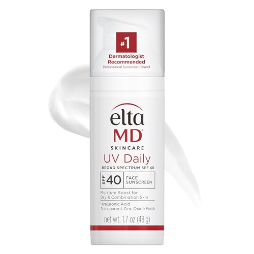 EltaMD UV Daily Face Sunscreen with Zinc Oxide, SPF 40 Facial Sunscreen, Helps Hydrate 