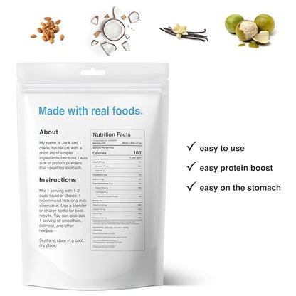 drink wholesome Vegan Vanilla Almond Protein Powder | for Sensitive Stomachs