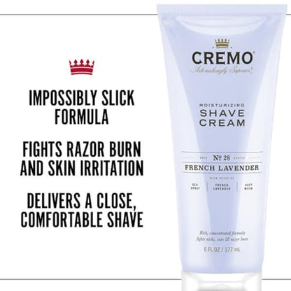 Cremo French Lavender Moisturizing Shave Cream, Astonishingly Superior Shaving Cream