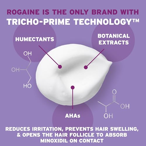 Rogaine Women's 5% Minoxidil Foam, Topical Once-A-Day Hair Loss Treatment