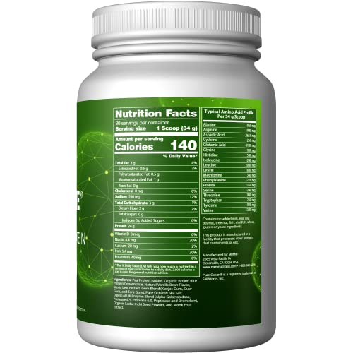 MRM Nutrition Veggie Elite Performance Protein | Vanilla Bean Flavored| Plant-Based
