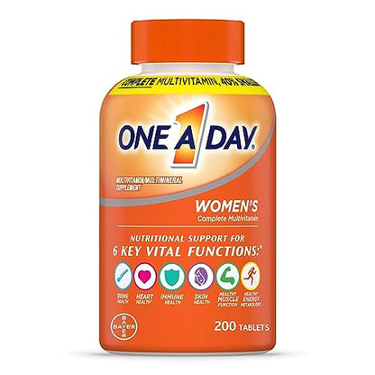 ONE A DAY Womens Complete Daily Multivitamin with Vitamin A, B , C, D, and E, Calcium 