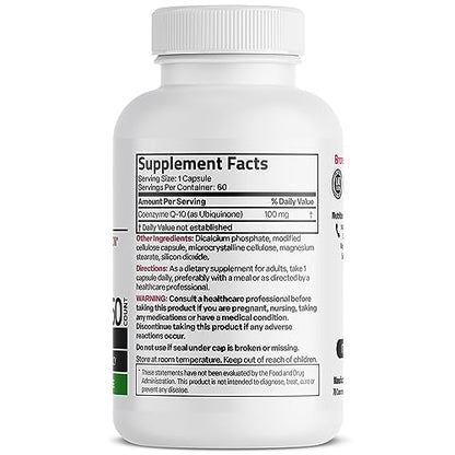 Bronson CoQ10 100 MG High Potency Cellular Energy Production, 60 Vegetarian Capsules