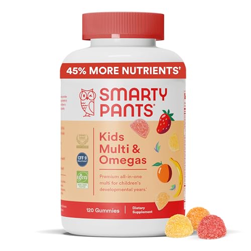 SmartyPants Kids Multivitamin Gummies: Omega 3 Fish Oil (EPA/DHA), Vitamin D3, C
