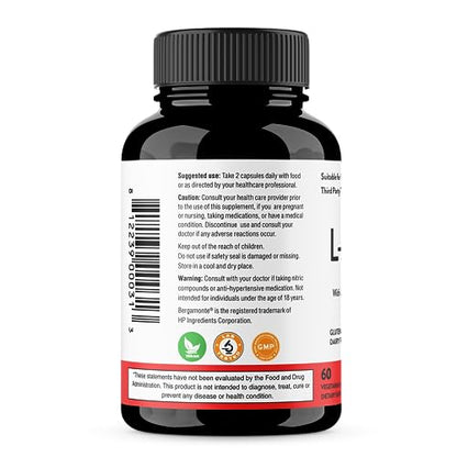 Sandhu's L-Arginine with Nitric Oxide Precursor | Made in The USA| 30 Days Supply