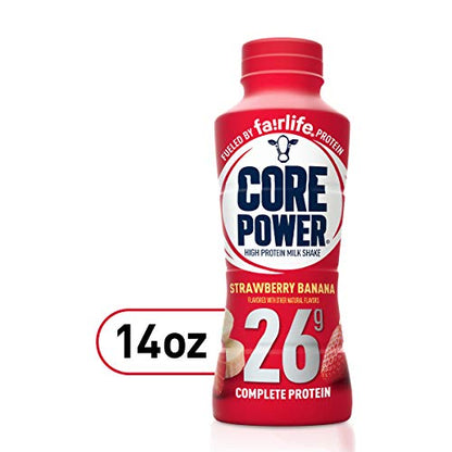 Core Power Fairlife 26g Protein Milk Shakes, Ready To Drink for Workout Recovery, Strawberry