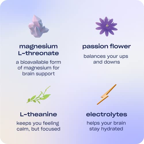 Recess Mood Powder, Calming Magnesium L-Threonate Blend with Passion Flower