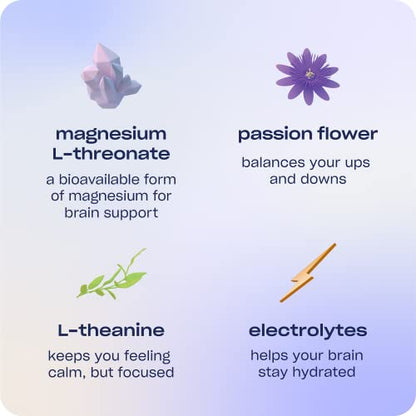 Recess Mood Powder, Calming Magnesium L-Threonate Blend with Passion Flower