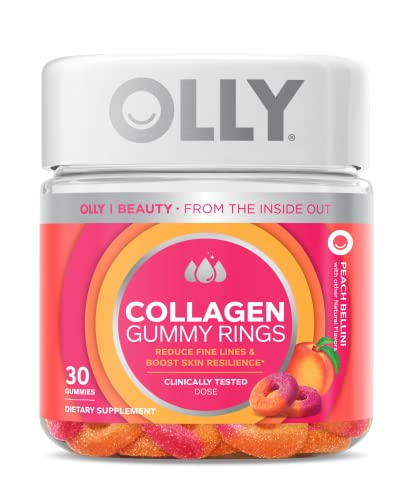 OLLY Collagen Gummy Rings, 2.5g of Clinically Tested Collagen, Boost Skin Elasticity & Reduce