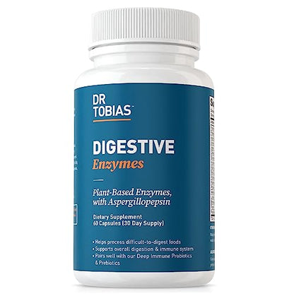 Dr. Tobias Digestive Enzymes with Amylase, Bromelain, Lipase, Lactase