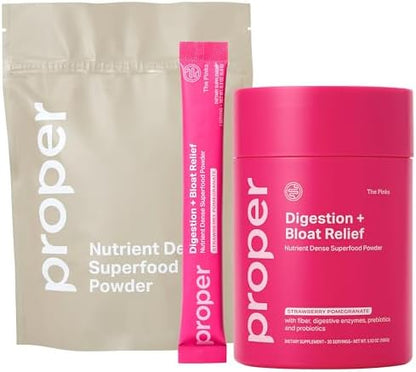 Proper, The Pinks Digestion and Bloat Relief - Stickpack + Jar Bundle