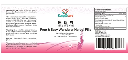 Kangyacare Xiao Yao Wan 逍遥丸- Free & Easy Wanderer Herbal Pills - Support Irregular Cycles