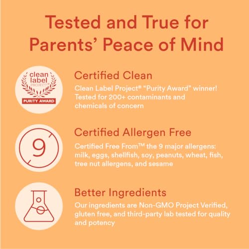 SmartyPants Organic Kids Multivitamin Gummies: Probiotics, Omega 3 (ALA), Vitamin D3