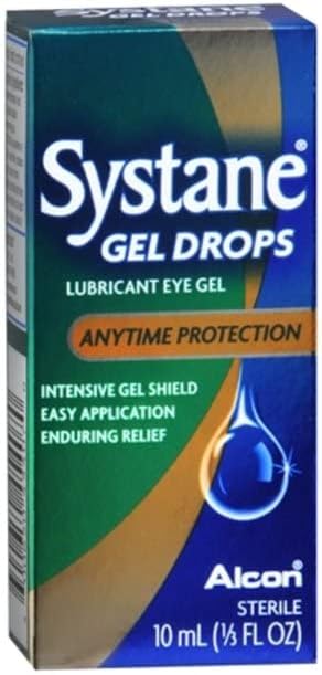 Systane Gel Drops, Anytime Protection 0.33 fl oz (10 ml) Pack of 5