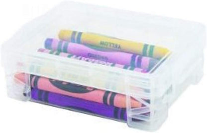 Stackable Crayon Box - Clear (4 Pack)