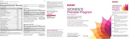 GNC Women's Prenatal Program | Daily Supplement System | Supports Healthy Development
