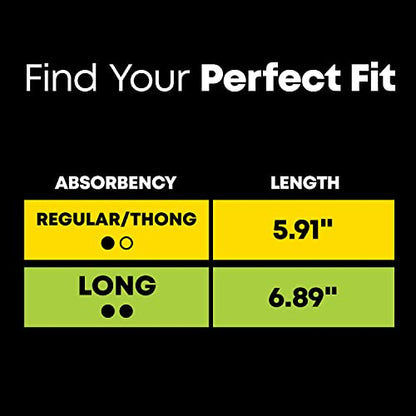 U by Kotex Balance Daily Wrapped Thong Panty Liners, Light Absorbency, Regular Length, 50 Count