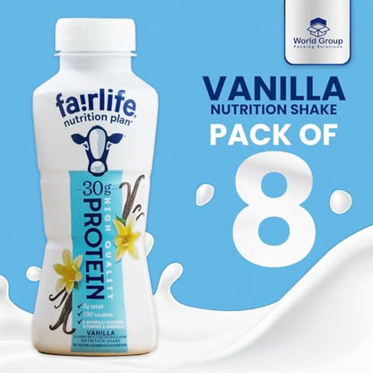 Fair life Nutrition Plan 30g Vanilla Protein Shake 8 Pack World Group Packing Solutions