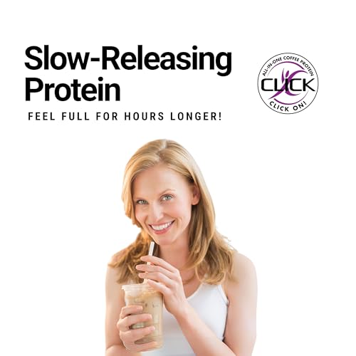 CLICK Coffee Protein Powder | Double Shot Espresso | 16g Protein | 23 Essential Vitamins