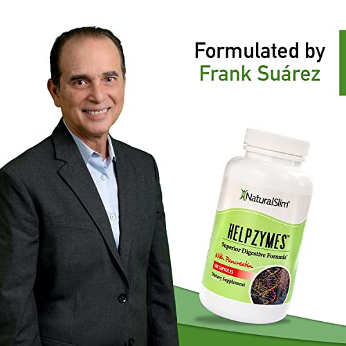NaturalSlim Helpzymes Digestive Enzymes for Digestion, Bloating, Gas Reli