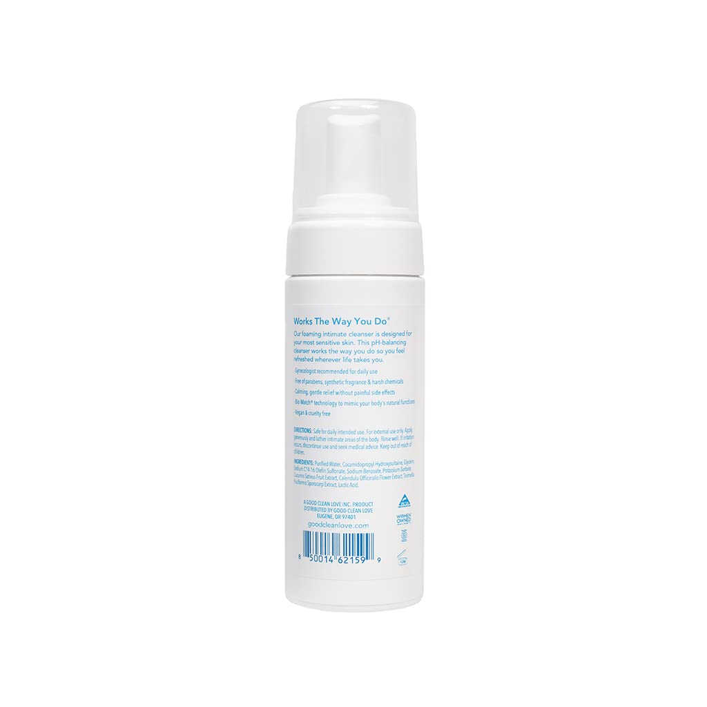 Good Clean Love Ultra Sensitive Foaming Feminine Wash, pH-Balanced Vaginal Soap for Women