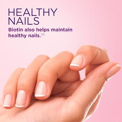 Nature's Bounty Optimal Solutions Hair, Skin and Nails Gummies with Biotin, 25000 mcg