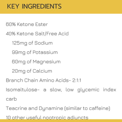 KetoneAid SnakeWater Sports Drink | Ketone Ester plus Slow Carbs, Theacrine & Nootropic