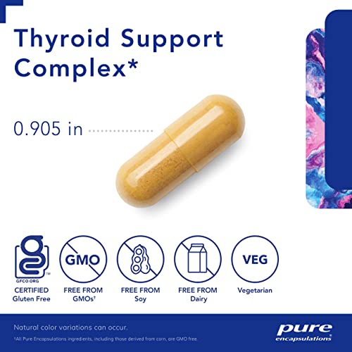 Pure Encapsulations Thyroid Support Complex - Hypoallergenic Supplement with Herbs