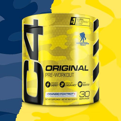 Cellucor C4 Original Pre Workout Powder Mango Foxtrot Sugar Free Preworkout