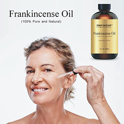 First Botany, 100% Pure Frankincense Essential Oil - Premium Frankincense Oil for Aromatherapy