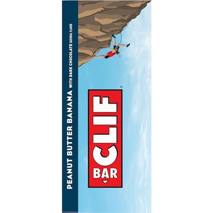 Clif Bar - Peanut Butter Banana with Dark Chocolate Flavor - Made with Organic Oats