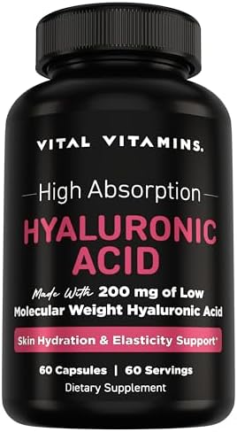 Vital Vitamins Pure Hyaluronic Acid 60 ct + Astaxanthin 60 ct