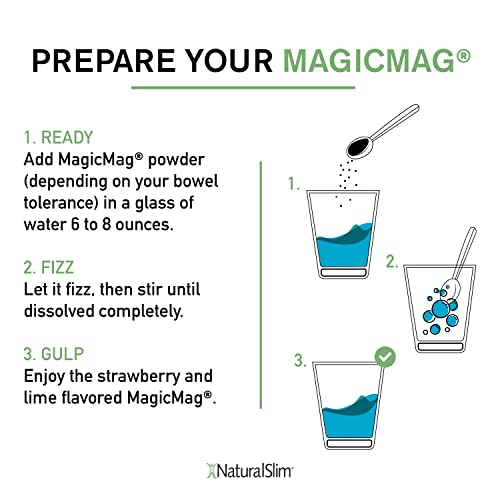 NaturalSlim Magicmag Pure Magnesium Citrate Powder – Stress, Constipation, Muscle