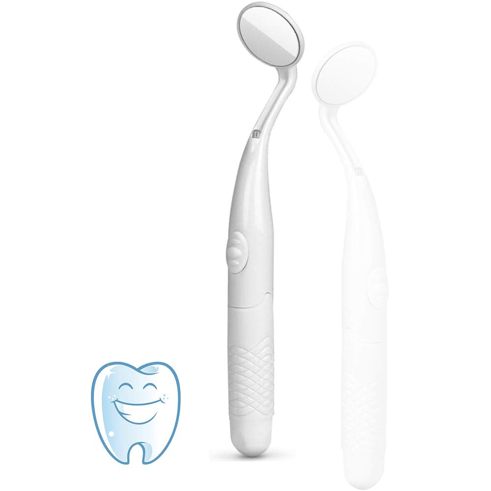 ffresiss Dental Mirror with Light,Teeth Inspection LED Mirror,Anti-Fog Mouth Mirror