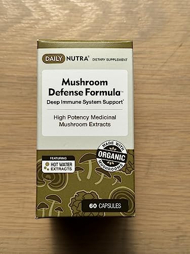 DailyNutra Mushroom Defense Formula - Immune Support Supplement | Organic