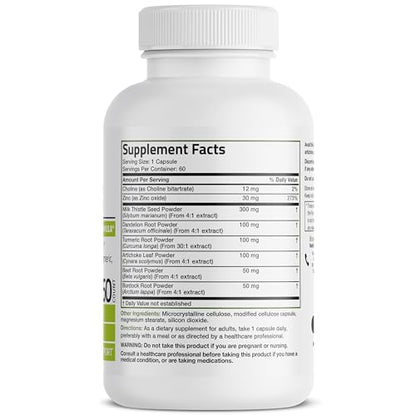 Bronson Liver Detox Advanced Detox & Cleansing Formula Supports Health Liver Function