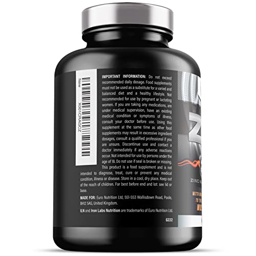 ZM6 - High Strength Zinc Magnesium Supplement - Zinc & Magnesium for Muscle Function