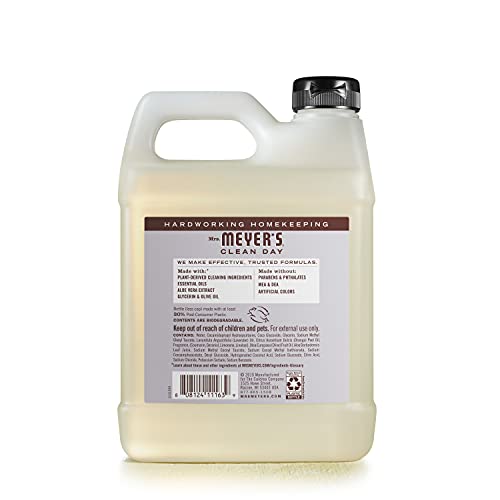 Mrs. Meyer's Clean Day Liquid Hand Soap Refill, Cruelty Free and Biodegradable Formula