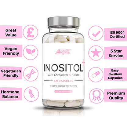 Myo-Inositol Capsules by Freak Athletics - Inositol Capsules with Chromium & Folate