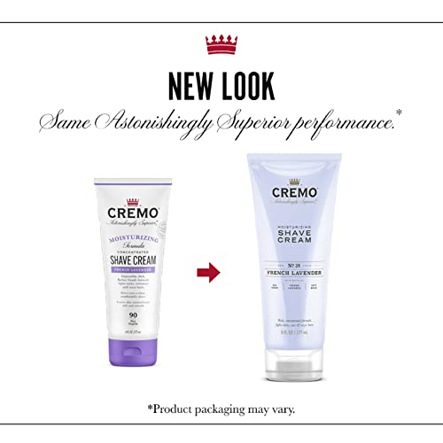 Cremo French Lavender Moisturizing Shave Cream, Astonishingly Superior Shaving Cream