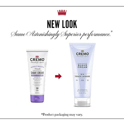 Cremo French Lavender Moisturizing Shave Cream, Astonishingly Superior Shaving Cream