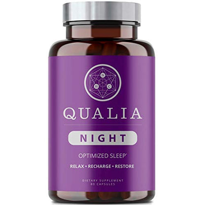 Qualia Night Sleep Aid | Non-Habit Forming | Science-Backed Supplement for Deep Refresh