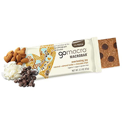 GoMacro MacroBar Organic Vegan Protein Bars - Coconut + Almond Butter + Chocolate